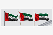 Set of United Arab Emirates vector