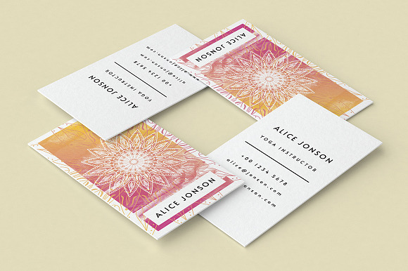 Mandala Business Card template in Business Card Templates - product preview 4