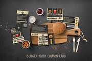 Burger Kiosk Coupon Card