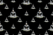 Buddhism Motif Seamless Pattern Desi