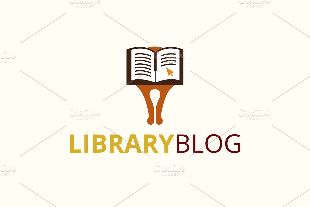 Library Blog Logo in Logo Templates - product preview 8