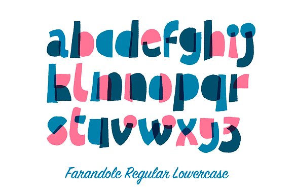 Farandole Font Family (3 styles) in Display Fonts - product preview 8