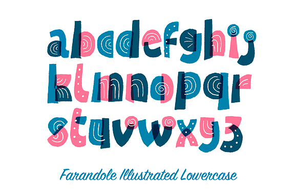 Farandole Font Family (3 styles) in Display Fonts - product preview 9