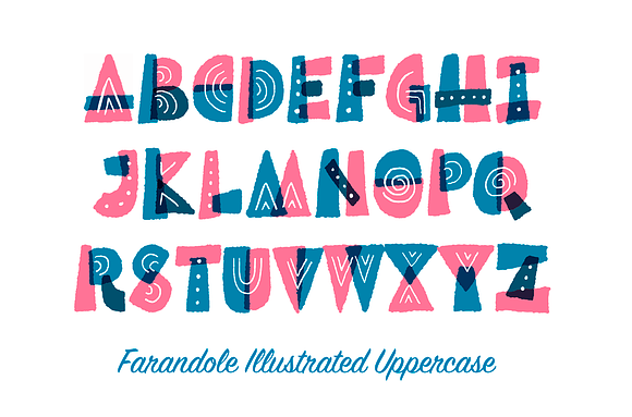 Farandole Font Family (3 styles) in Display Fonts - product preview 10