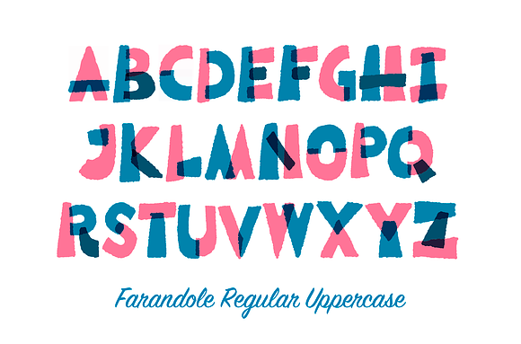 Farandole Font Family (3 styles) in Display Fonts - product preview 11