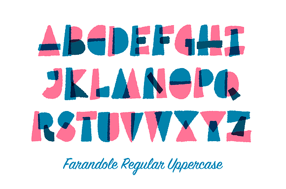 Farandole Font Family (3 styles) in Display Fonts - product preview 12