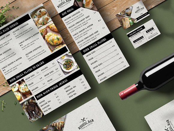 Modern Rustic Food Menu in Flyer Templates - product preview 1