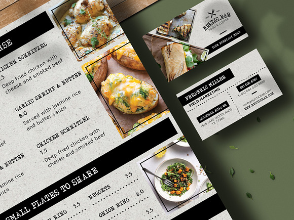 Modern Rustic Food Menu in Flyer Templates - product preview 2