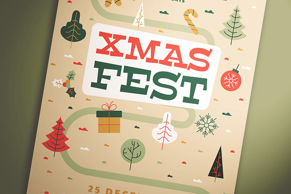 Xmas Fest Flyer in Flyer Templates - product preview 2