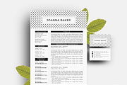 2 pages Word resume pack template