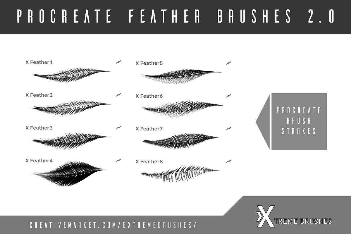 Procreate Feather Brushes 2.0! in Add-Ons - product preview 8