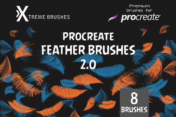 Procreate Feather Brushes 2.0! in Add-Ons - product preview 3