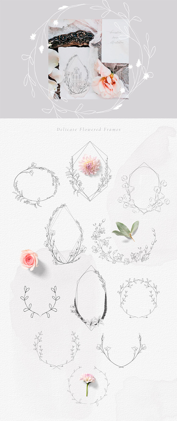 Hand drawn Decorative Illustrations in Illustrations - product preview 3
