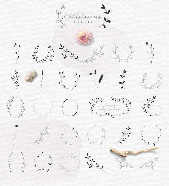 Hand drawn Decorative Illustrations in Illustrations - product preview 9