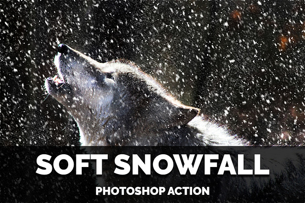 Soft Snowfall Photoshop Action