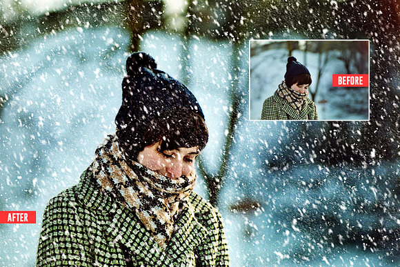 Soft Snowfall Photoshop Action in Add-Ons - product preview 2