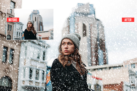 Soft Snowfall Photoshop Action in Add-Ons - product preview 9