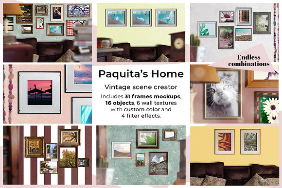 Vintage Scene Creator - 31 frames in Scene Creator Mockups - product preview 15