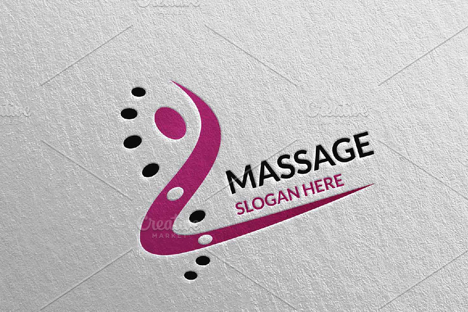Massage Logo Design 9 in Logo Templates - product preview 8