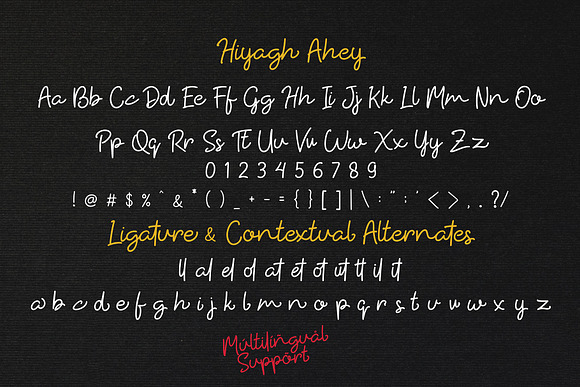 Hiyagh Ahey in Script Fonts - product preview 6