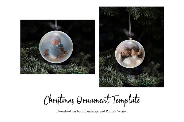 Christmas Ornament PS Template