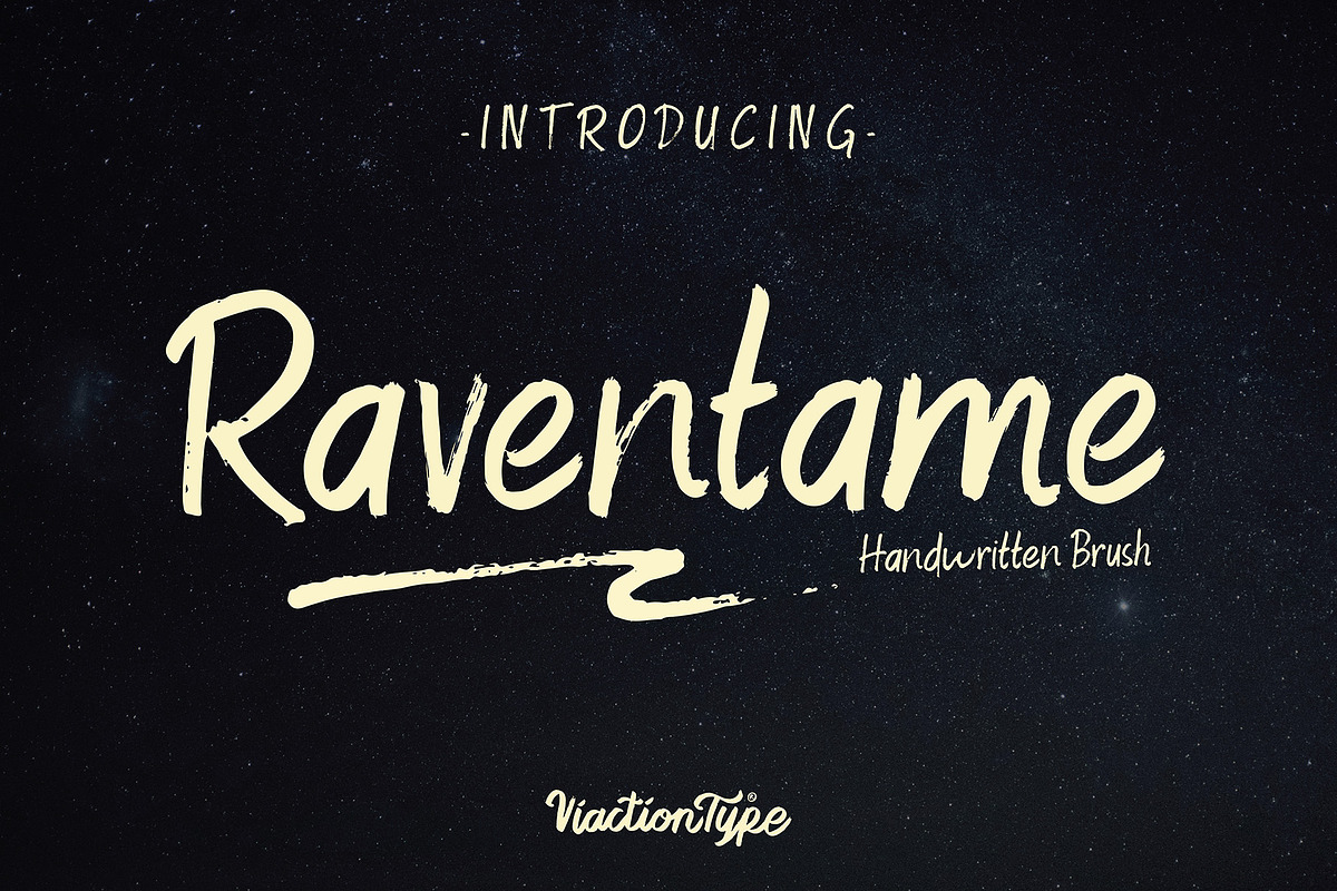 Raventame in Display Fonts - product preview 8