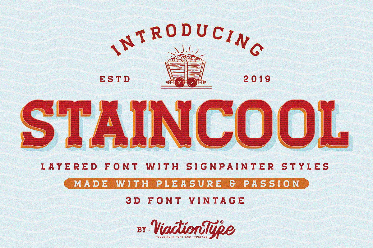 Staincool - Layered Font in Display Fonts - product preview 8