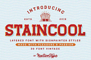 Staincool - Layered Font