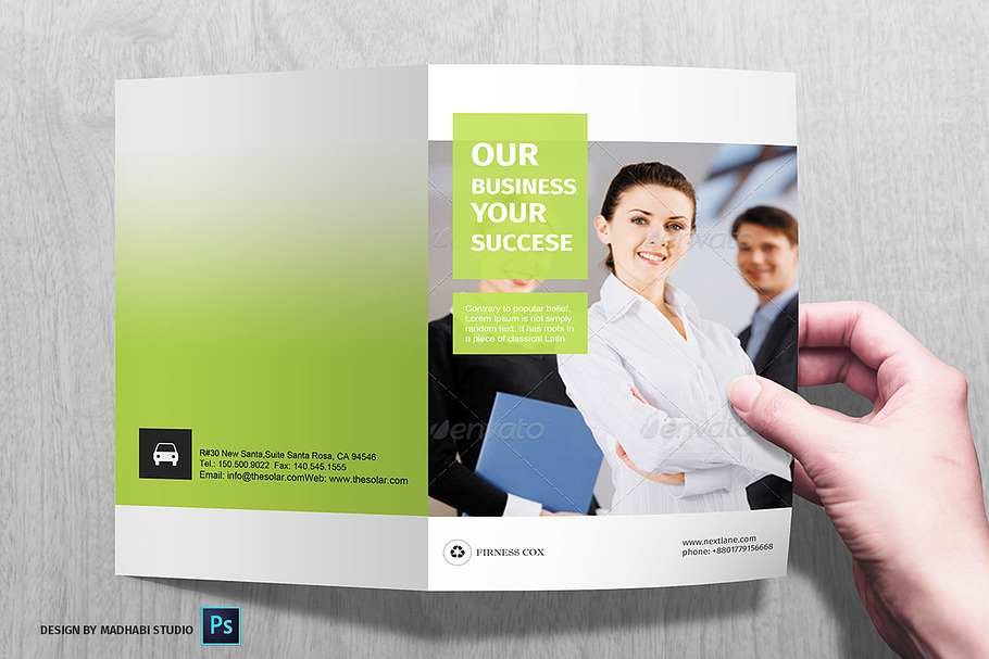 Corporate Bifold Brochure Vol 11 in Brochure Templates - product preview 8