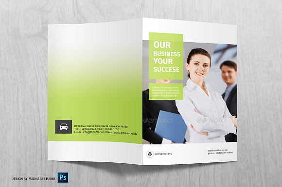 Corporate Bifold Brochure Vol 11 in Brochure Templates - product preview 1