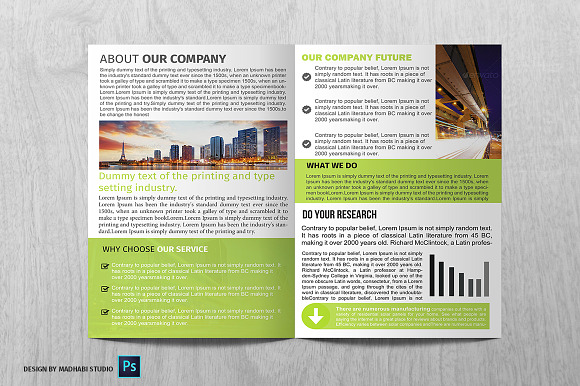 Corporate Bifold Brochure Vol 11 in Brochure Templates - product preview 2