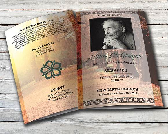 Memorial Template in Invitation Templates - product preview 1