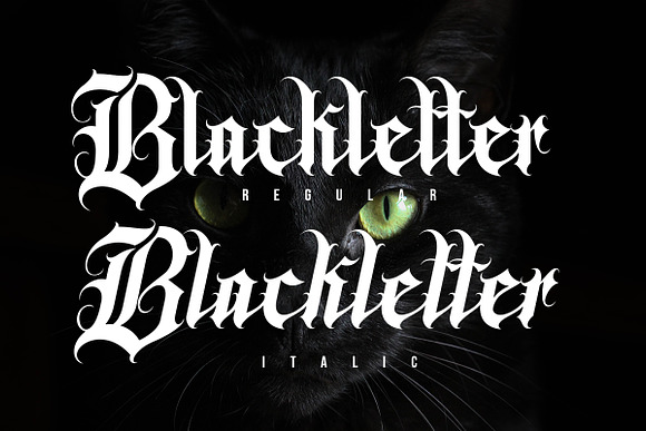 Gangsta Typeface | Tattoo Fonts in Blackletter Fonts - product preview 6