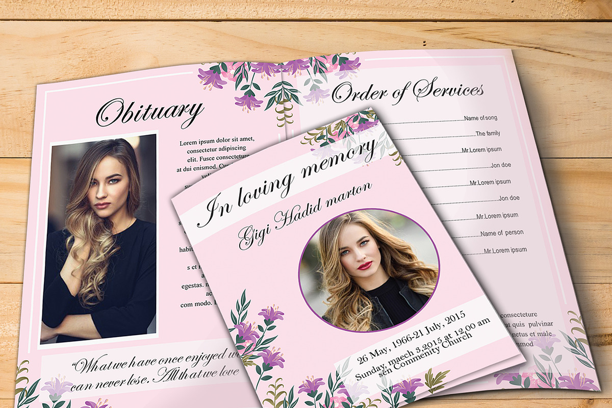 Funeral Template in Invitation Templates - product preview 8