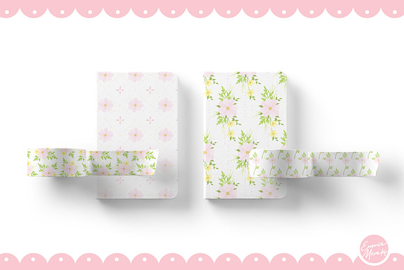 Pink Flower Seamless Patterns in Patterns - product preview 2