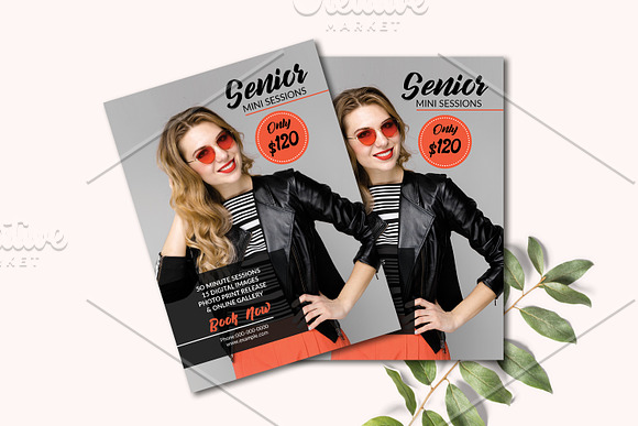 Senior Mini Session V1120 in Flyer Templates - product preview 2