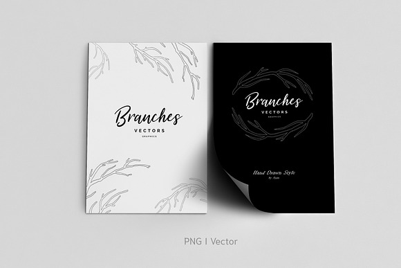 Branches Vectors (with outline) in Illustrations - product preview 4
