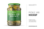 Pickle jar mockup