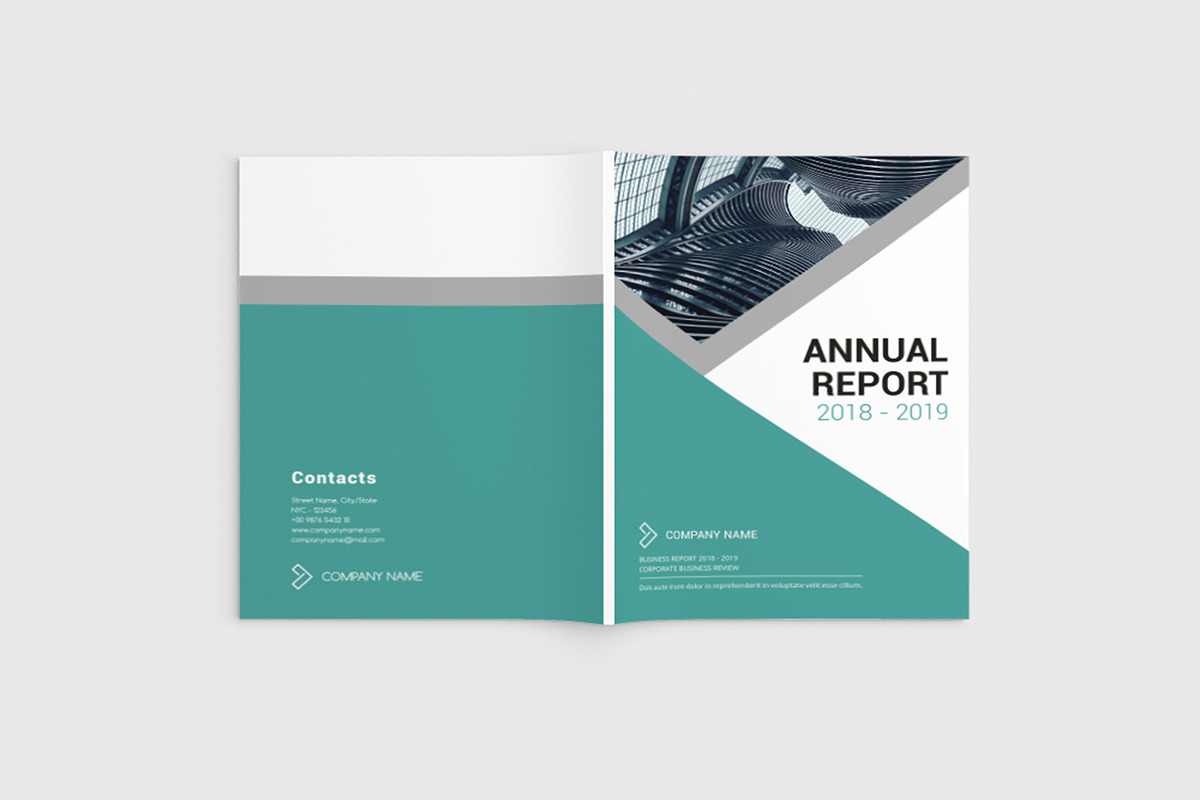 Annual Report 2019 in Magazine Templates - product preview 8