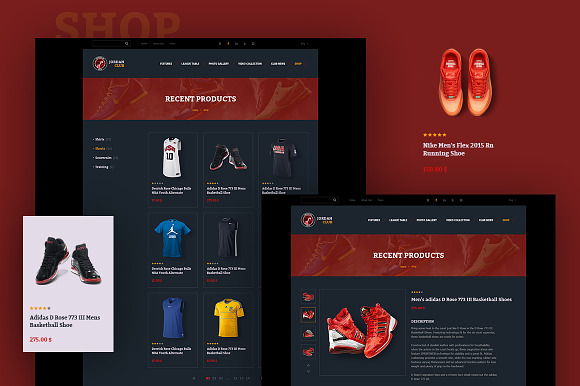 Jordan Club PSD Template in Website Templates - product preview 1