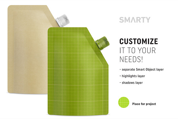 Paper food pouch mockup in Product Mockups - product preview 1