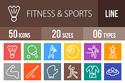 50 Fitness & Sports Line Multicolor