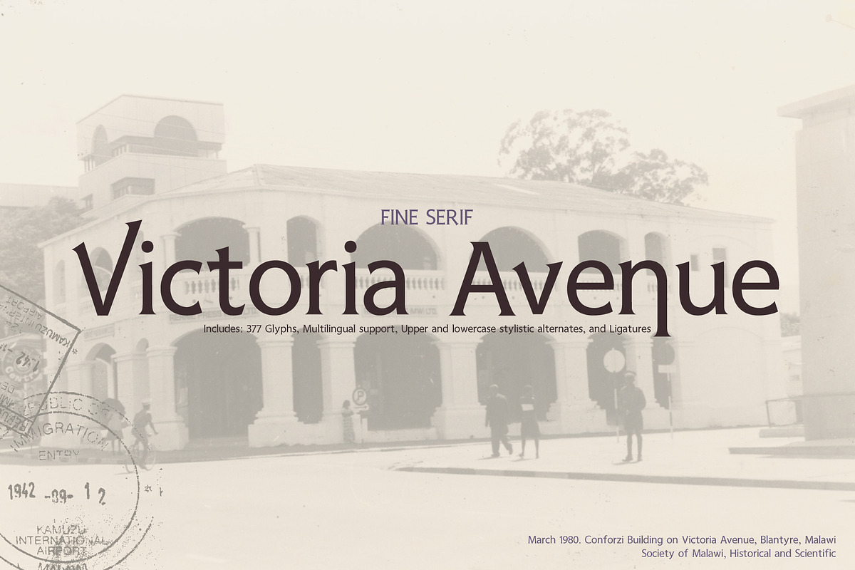 Victoria Avenue & Extras in Serif Fonts - product preview 8