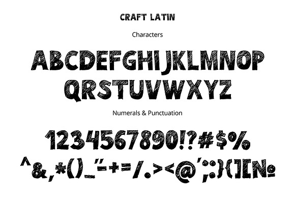 Craft font in Display Fonts - product preview 1