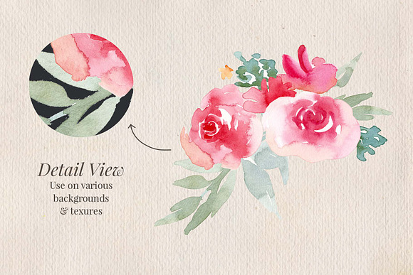 Bright Watercolor Flowers in Illustrations - product preview 2