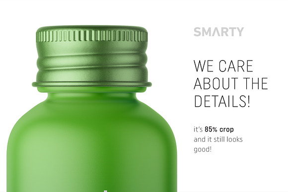 Matt cosmetic bottle mockup in Product Mockups - product preview 3