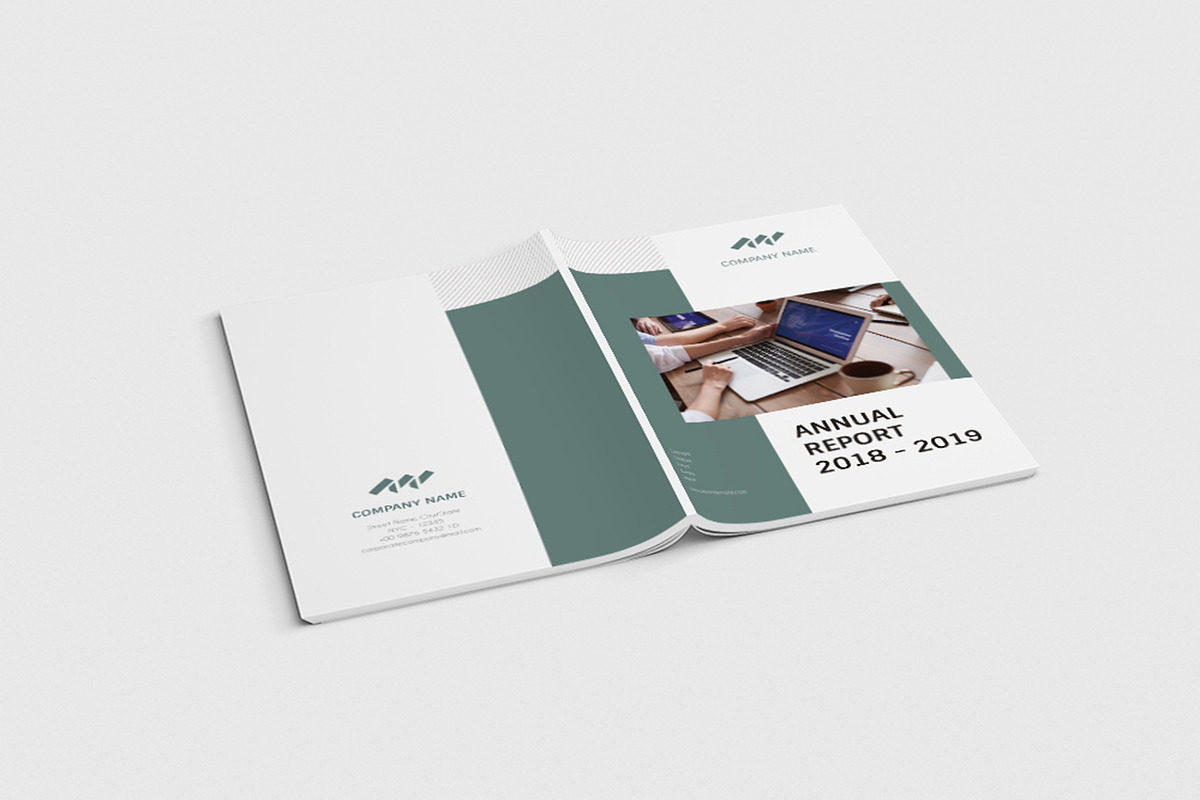 Green Annual Report in Magazine Templates - product preview 8