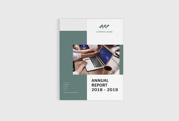 Green Annual Report in Magazine Templates - product preview 1