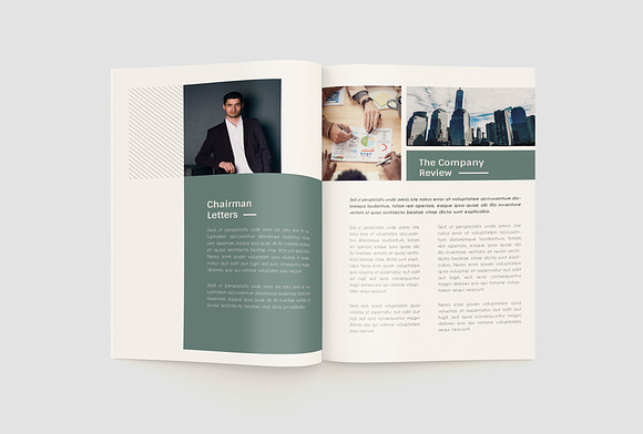Green Annual Report in Magazine Templates - product preview 3