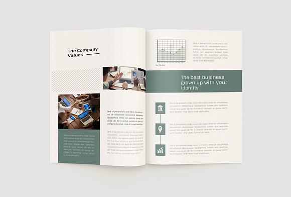 Green Annual Report in Magazine Templates - product preview 5